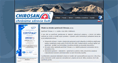Desktop Screenshot of chirosan.sk